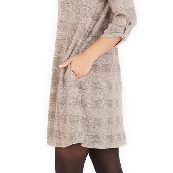 Apt 9 fuzz tab-sleeve shift dress - Picture 5 of 6